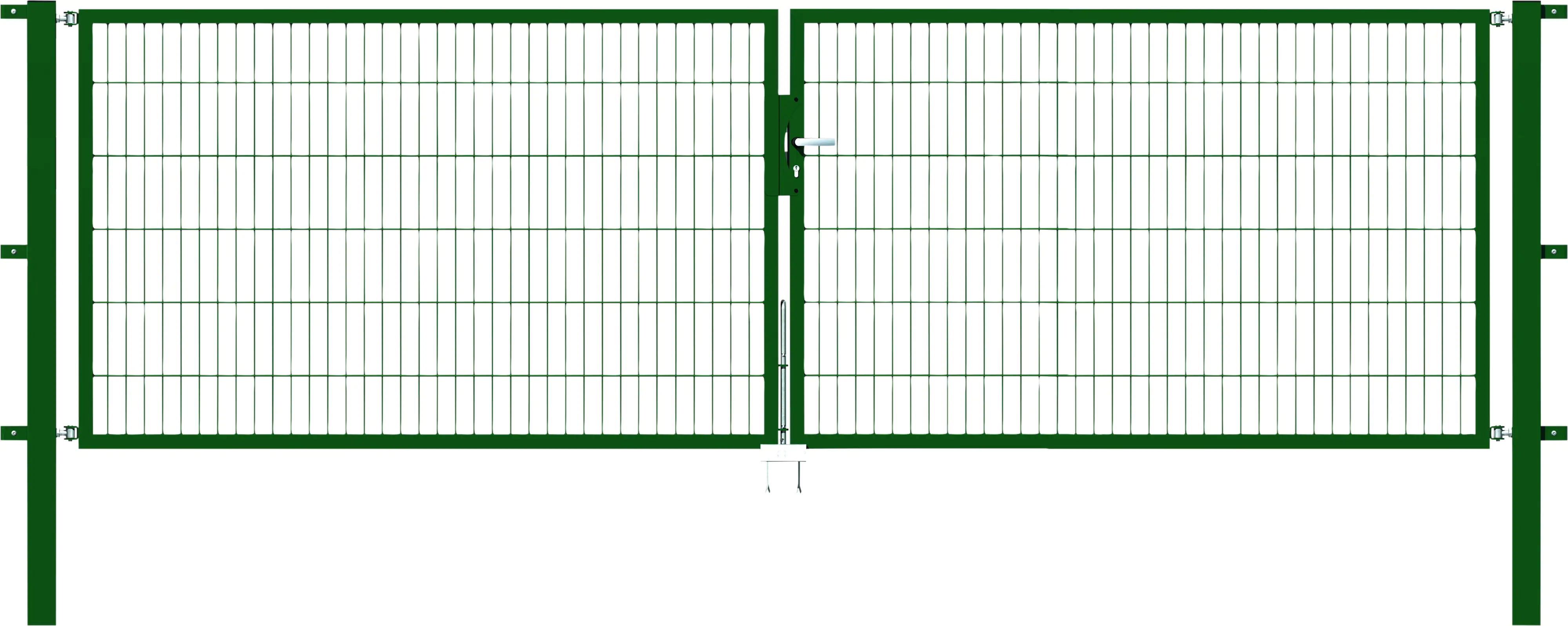 Alberts Stabgitter Doppeltor Flexo 400 x 120 cm 6/5/6 grün zE