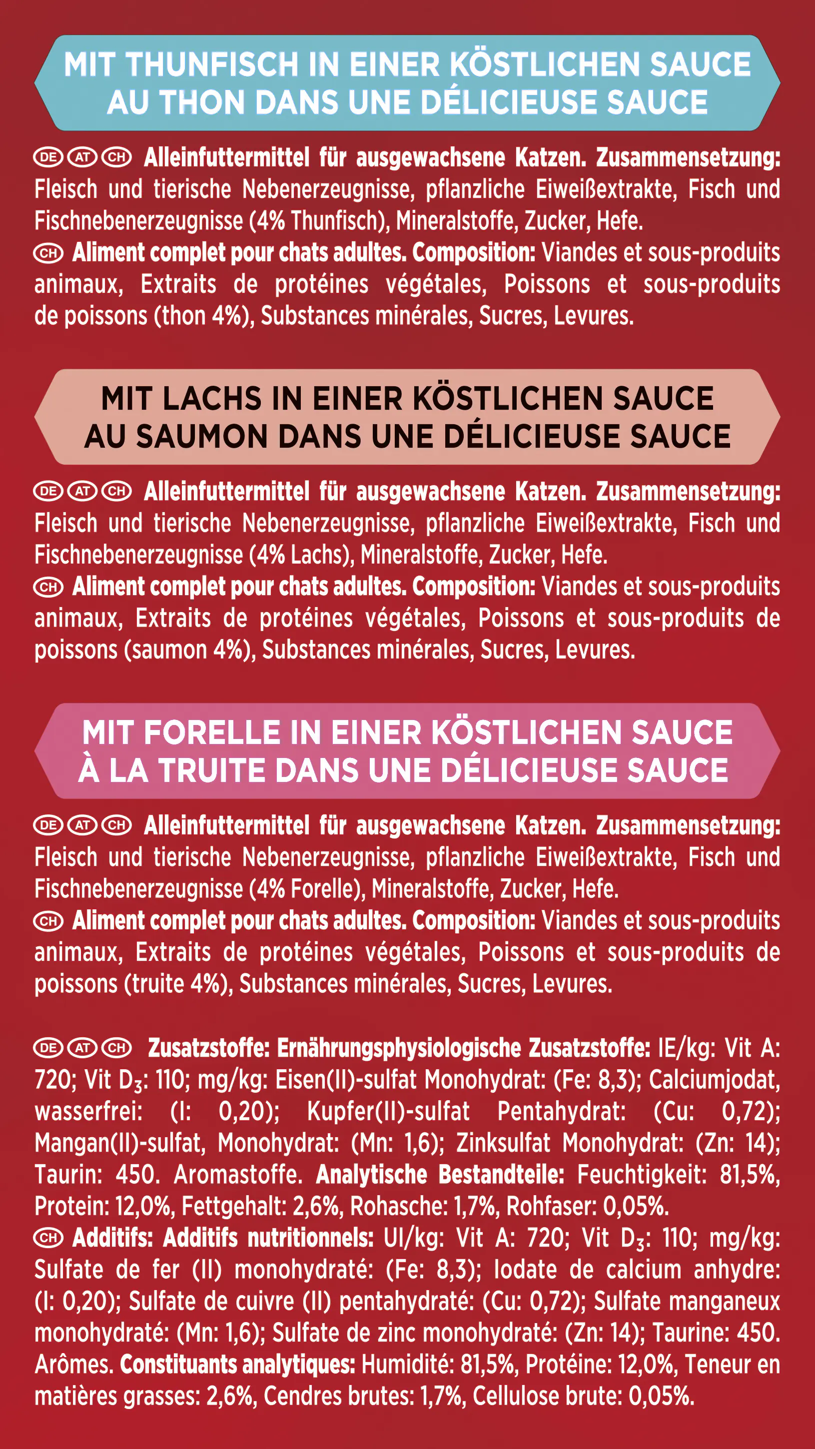 Gourmet Mon Petit mit Thunfisch Lachs und Forelle 6x 50g Gourmet Mon Petit