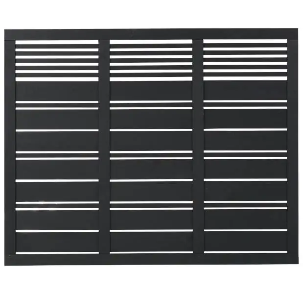 Plus Sichtschutzelement Silence 176 x 140 cm schwarz