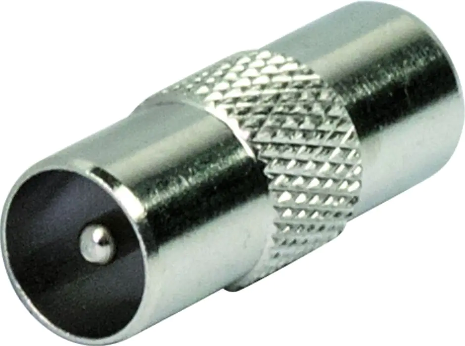 Schwaiger Koaxial Adapter UEST8025 531 silber, 1x IEC Stecker / 1x IEC Stecker Schwaiger Koaxial Adapter UEST8025 531 silber, 1x IEC Stecker / 1x IEC Stecker