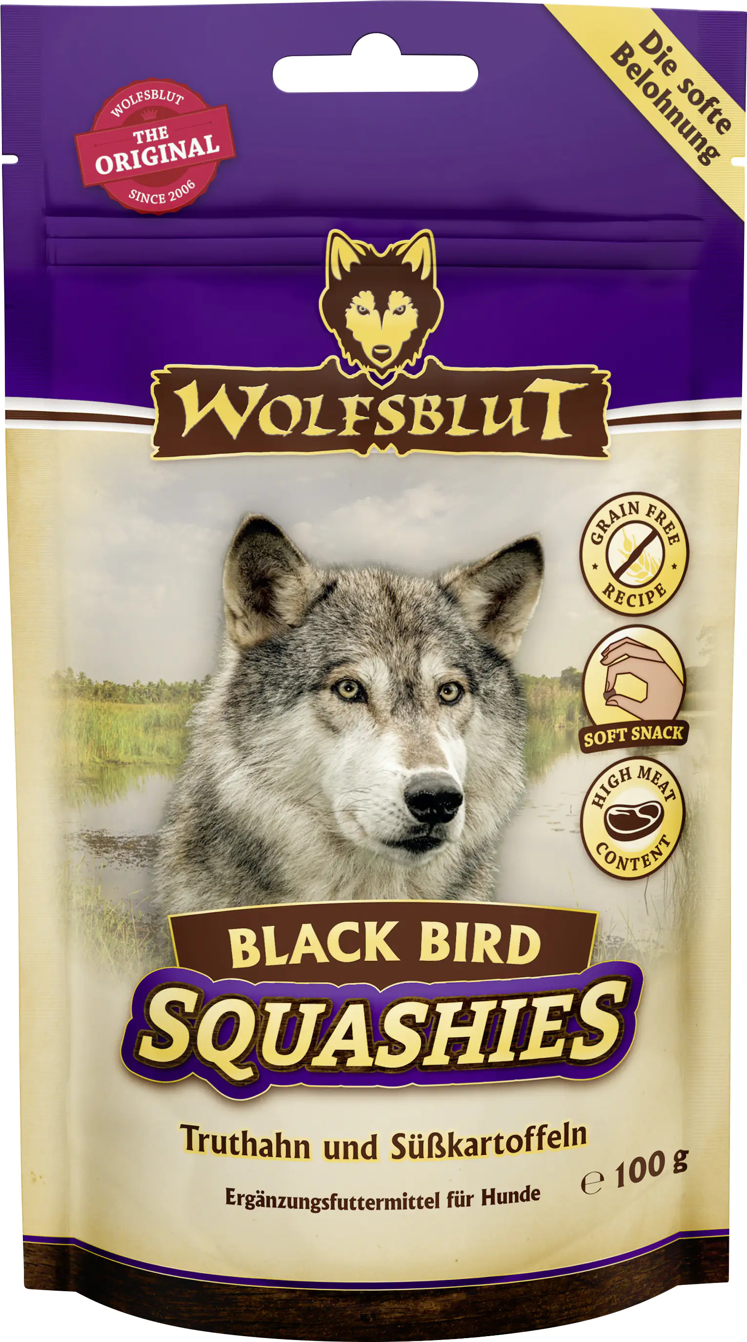Wolfsblut Black Bird Squashies Snack 100 g Wolfsblut Black Bird Squashies Snack 100 g