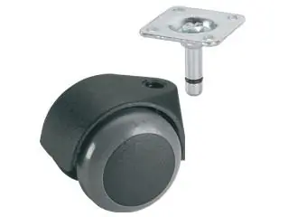 Doppelrolle Ø 40 mm für empfindliche Böden Tragkr. 30 kg