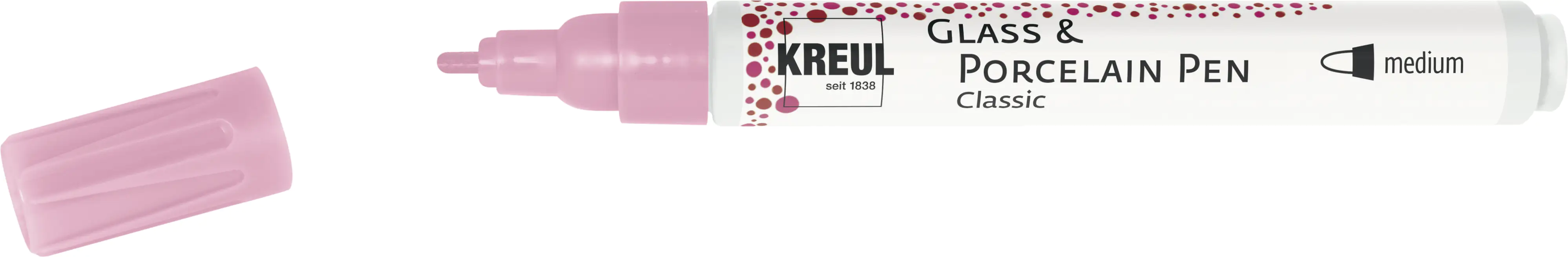 Kreul Glass & Porcelain Pen Classic rosa 2 - 4 mm
