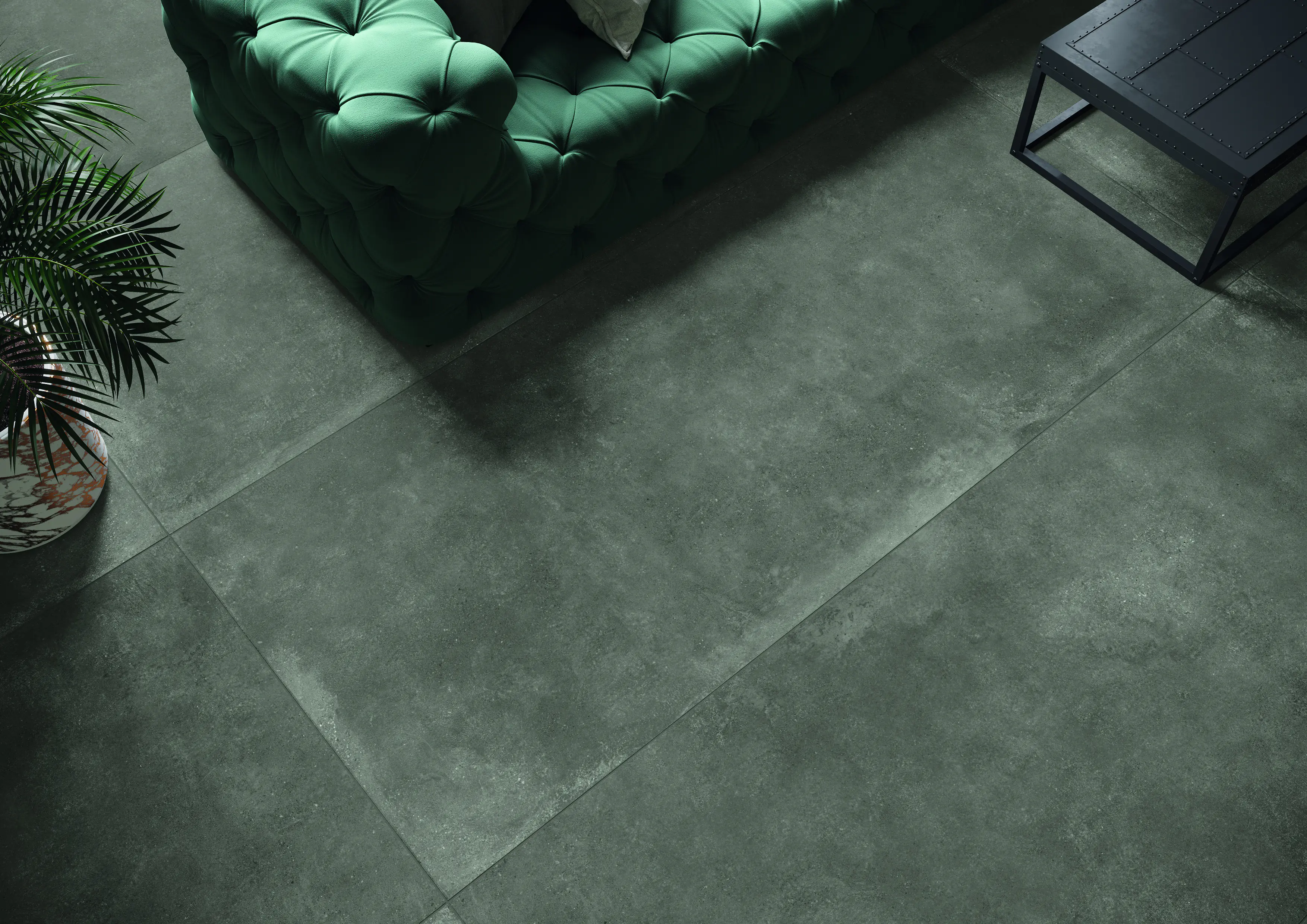 Bodenfliese Feinsteinzeug Modern Concrete 60 x 60 cm graphit 