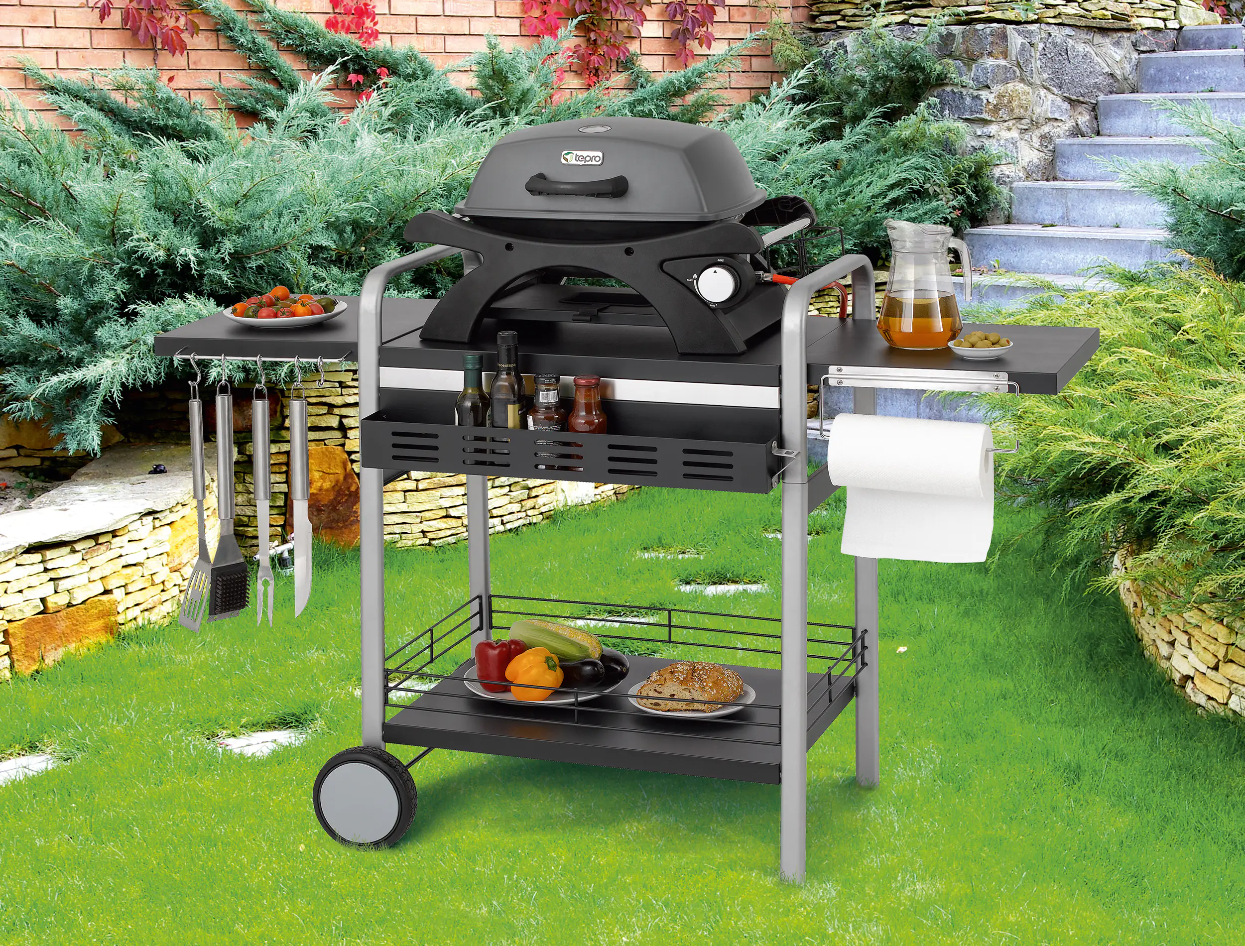 4011964031982_10 Tepro Universal BBQ Tisch schwarz silber