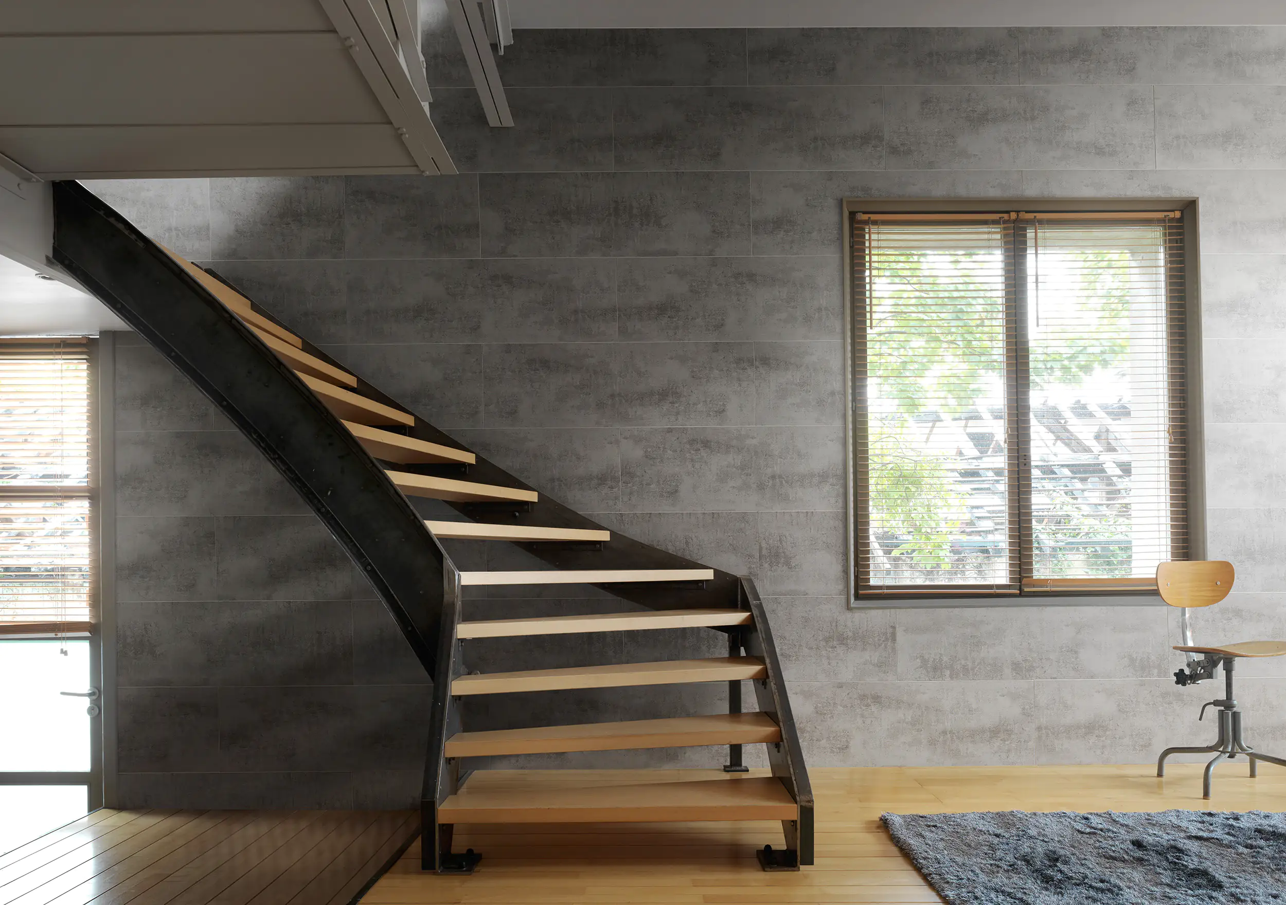 Grosfillex Kunststoffpaneele Element 120 x 37,5 cm 8 mm, Beton dunkel