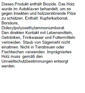 Baumpfahl 200 cm, Ø 6 cm, kesseldruckimprägniert