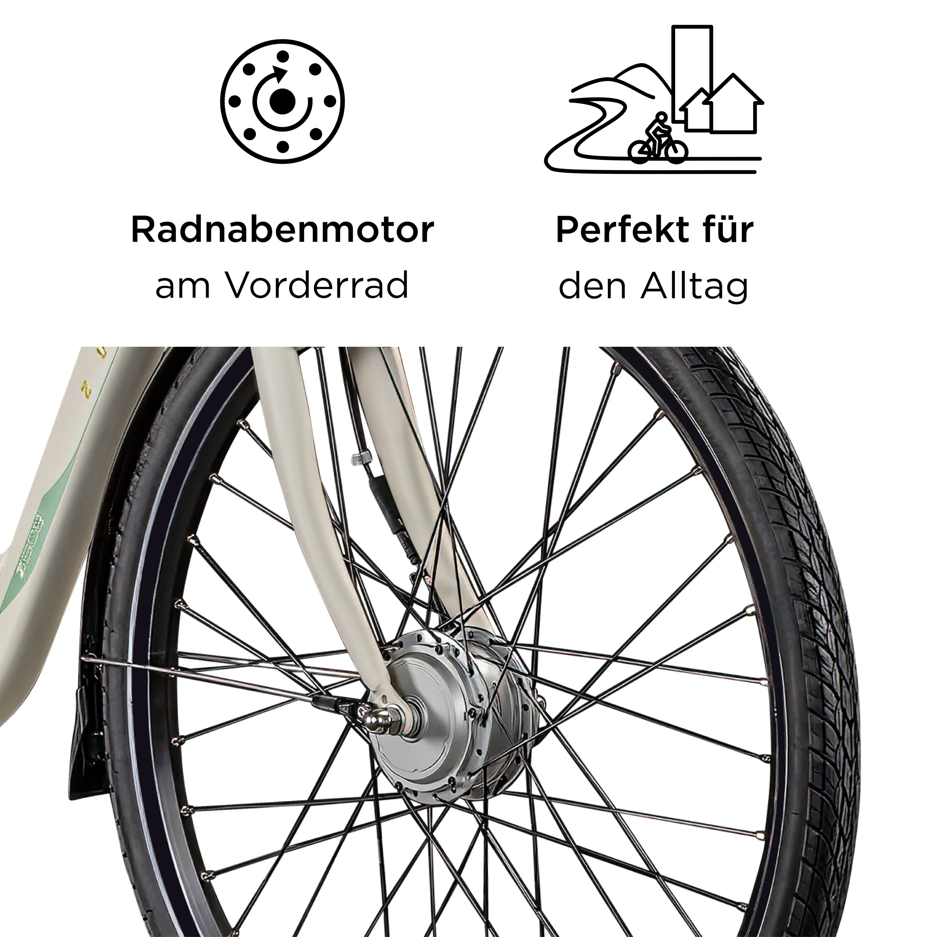 Zündapp E-Bike Z503 City 28 Zoll 7-Gang 522 Wh antique white 