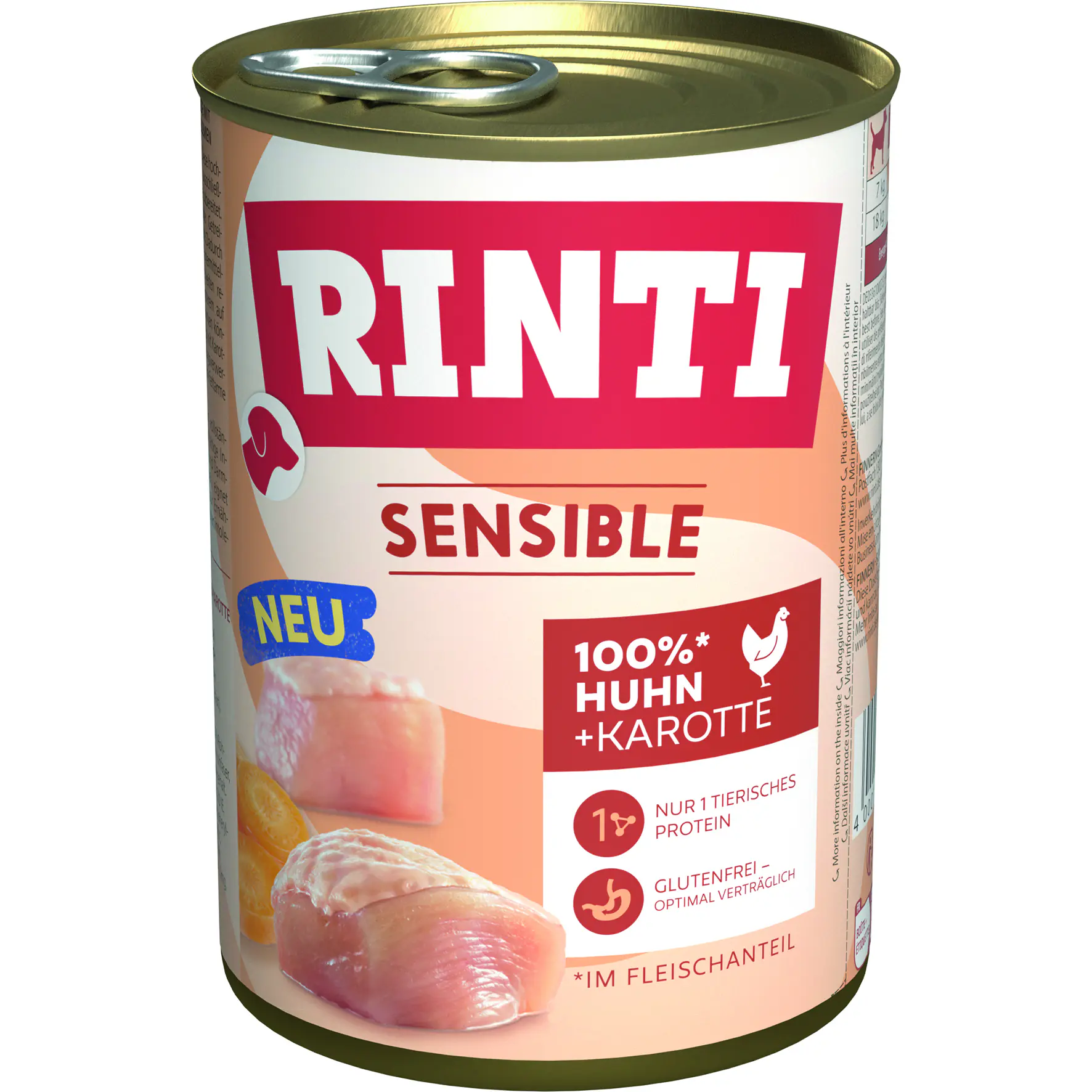 Rinti Sensible Hundenassfutter Adult 400 g Huhn & Karotte