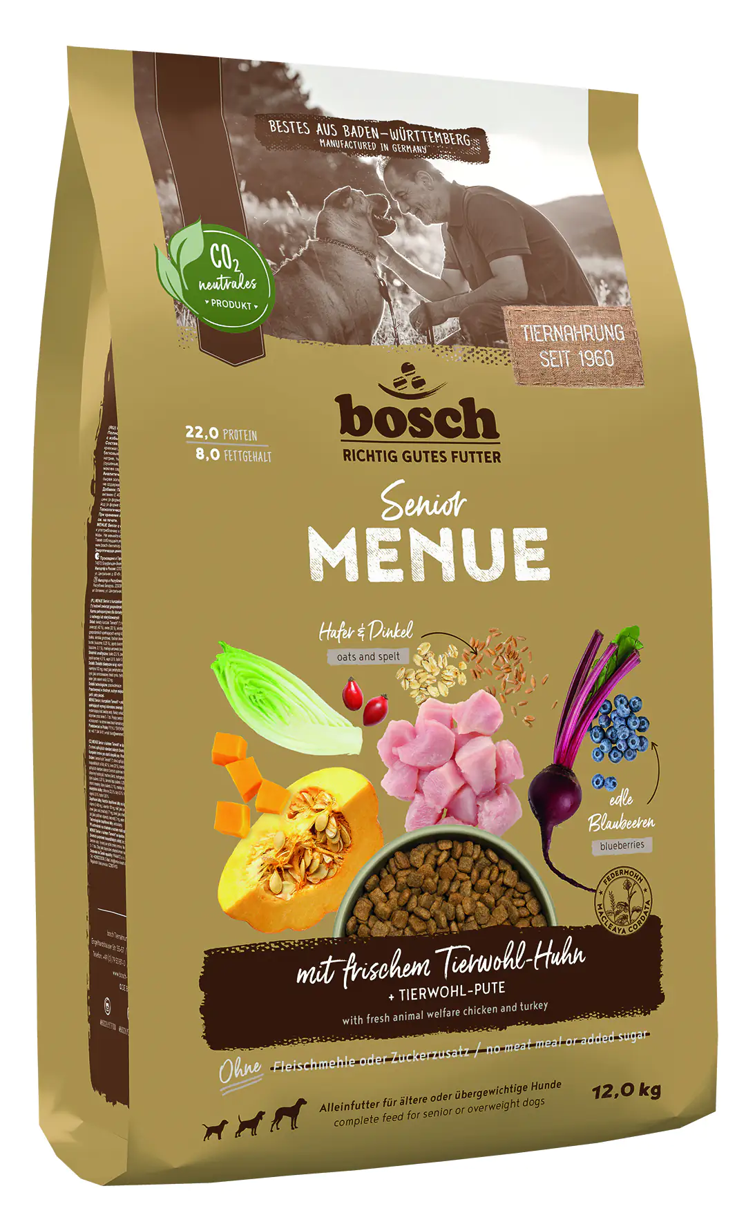 Bosch Menue Senior Hundetrockenfutter Huhn 12 kg