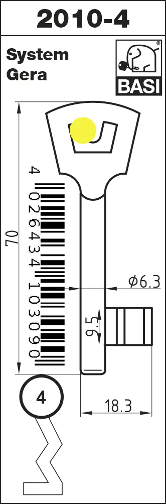 Basi Buntbartschlüssel