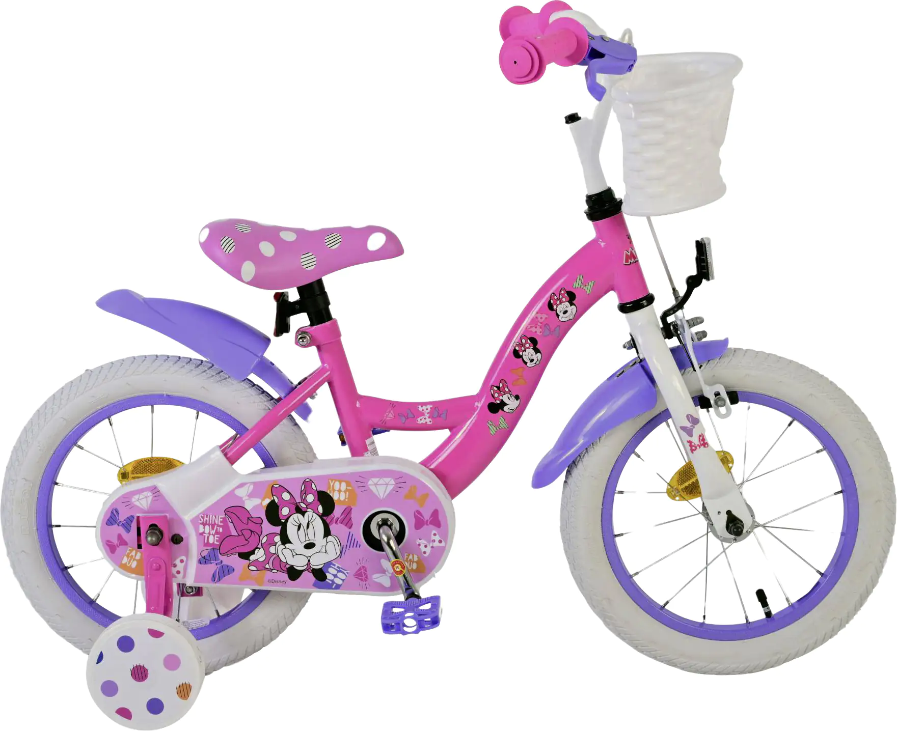Disney Kinderfahrrad Minnie Cutest Ever 14 Zoll pink