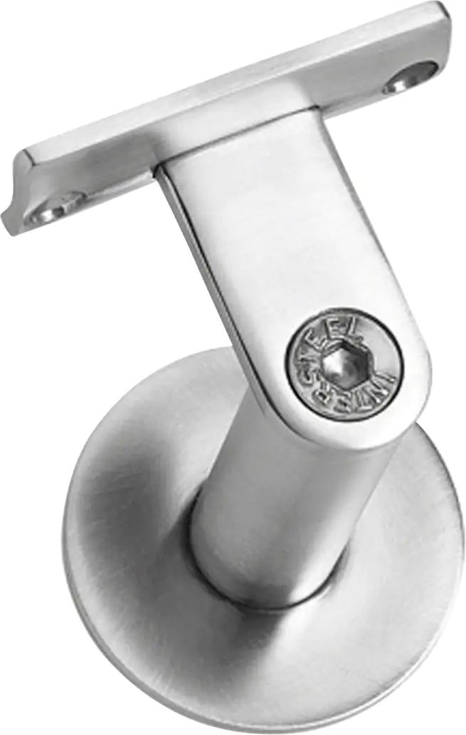 Intersteel Geländerhalter Edelstahl gebürstet mit schwerer runder Auflage