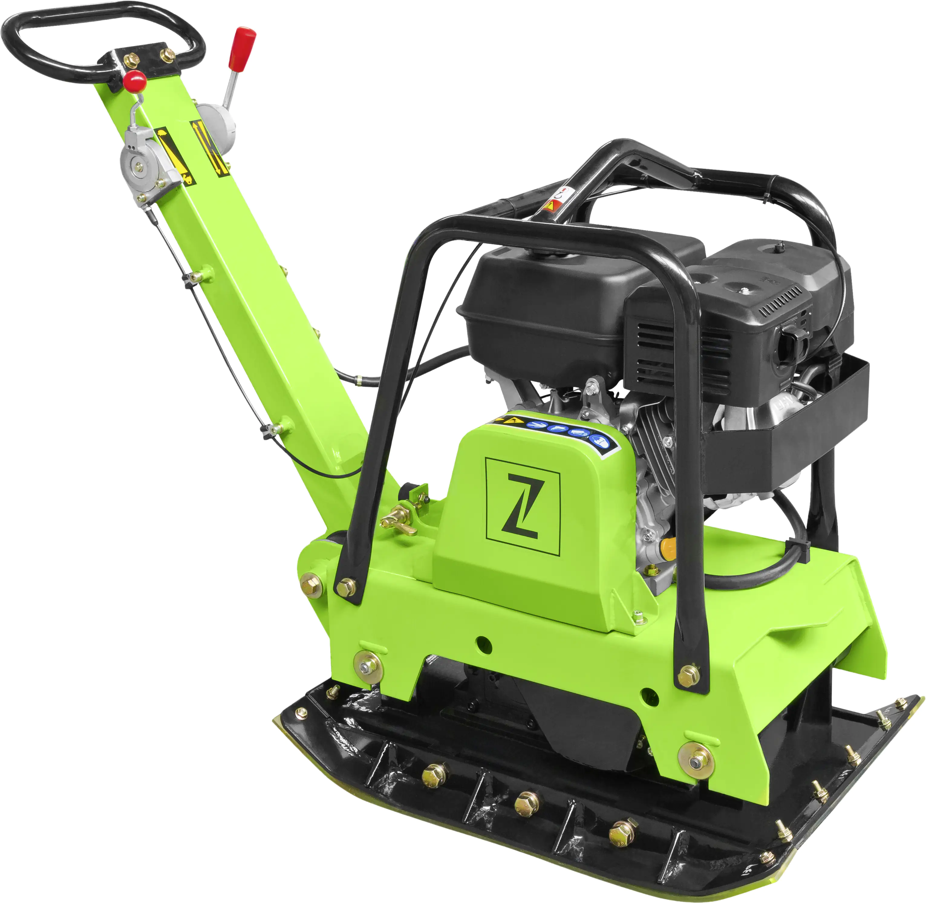 9120039232805 Zipper Rüttelplatte ZI-RPE160C inkl. Gummimatte und Fahrwerk