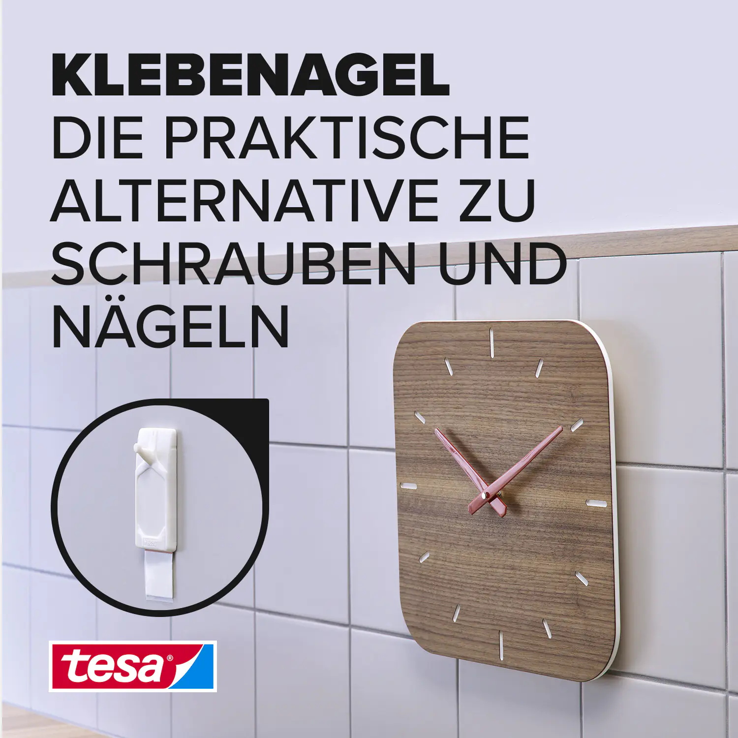 tesa Klebenagel Traglast 2 kg, 2 Stück