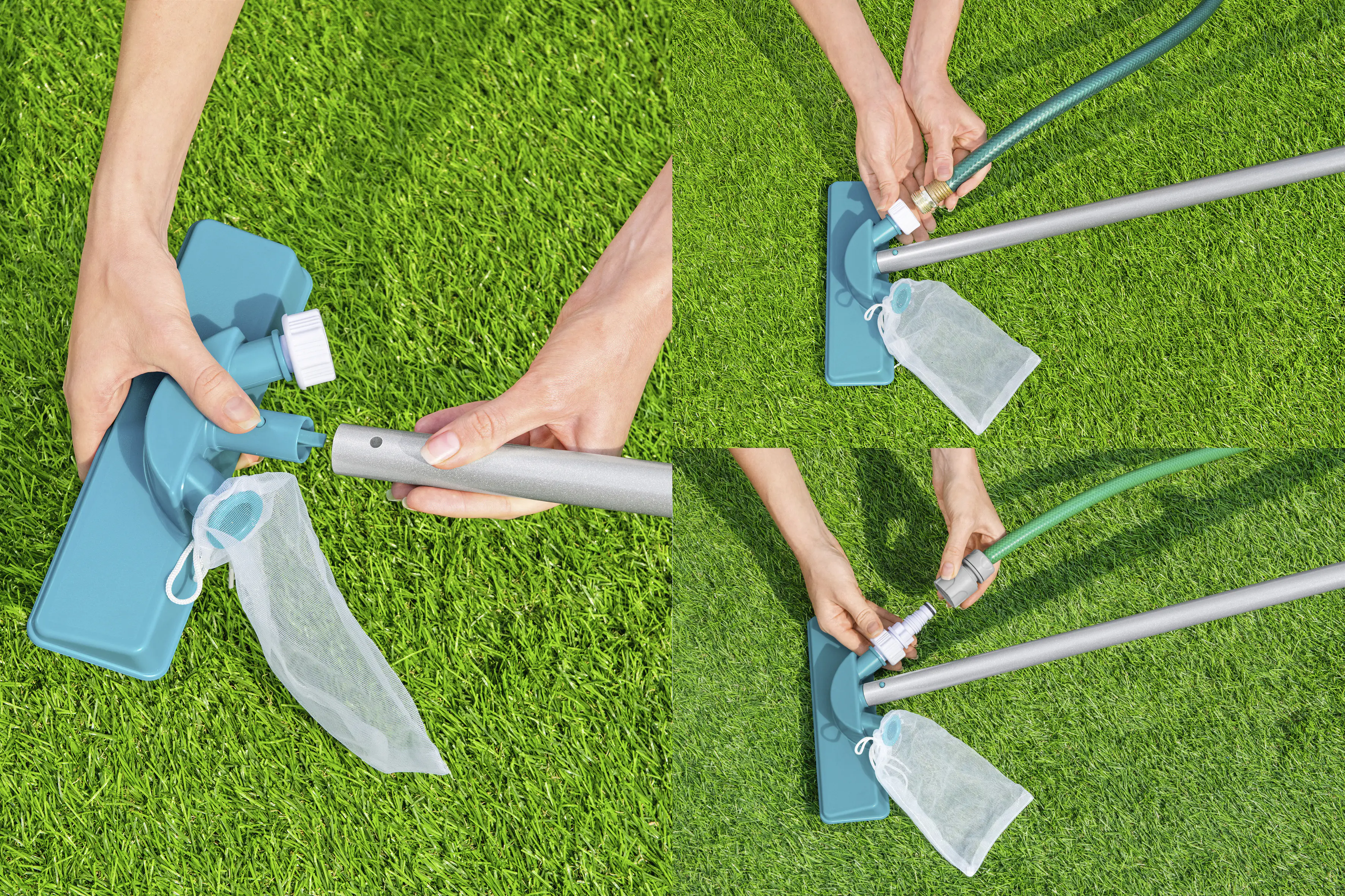 Bestway Poolpflege-Set Flowclear mit Venturi-Sauger und Kescher 203 cm