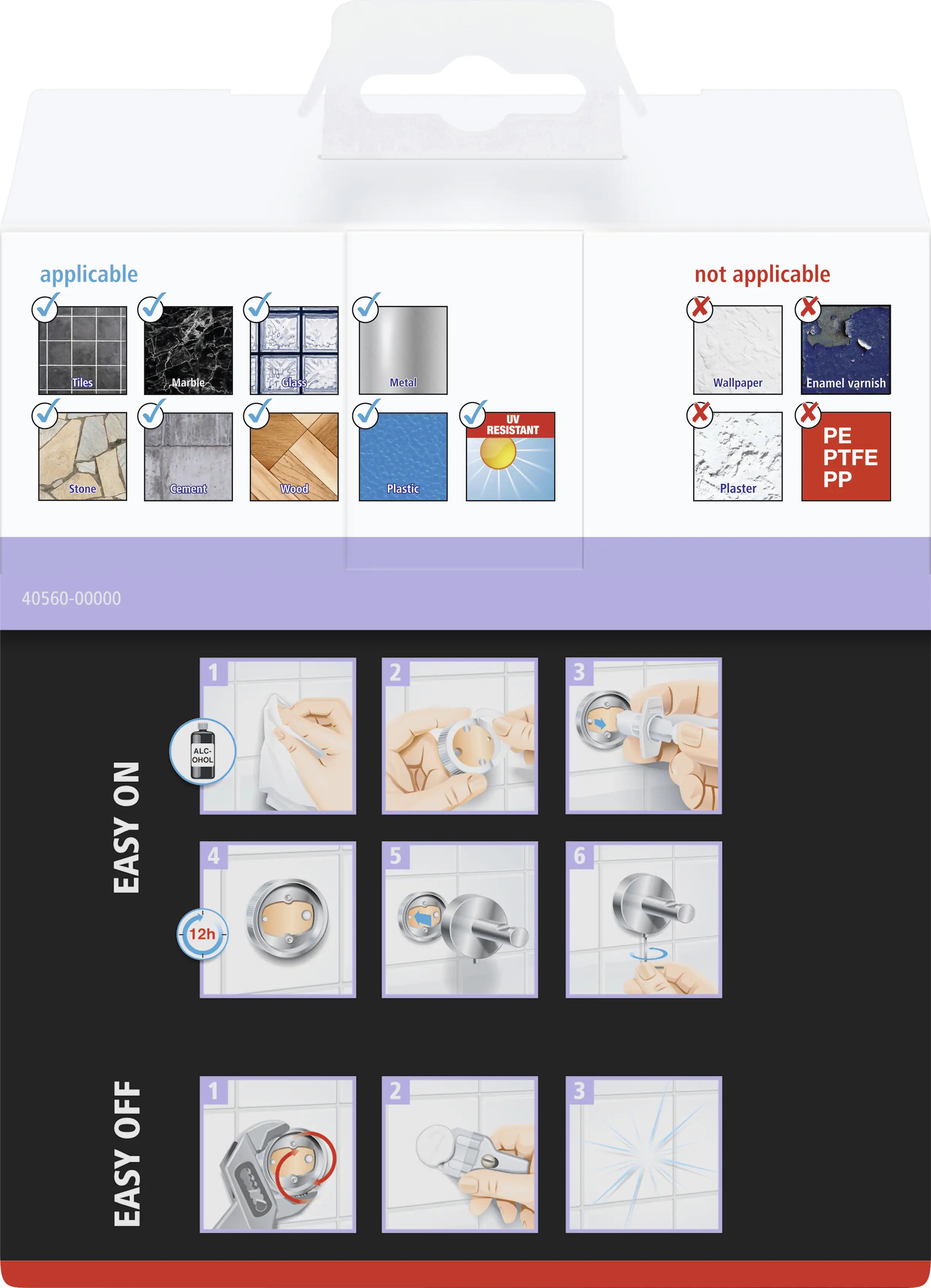 Tesa Toilettenpapierhalter MOON schwarz zum Kleben Tesa Toilettenpapierhalter MOON schwarz zum Kleben