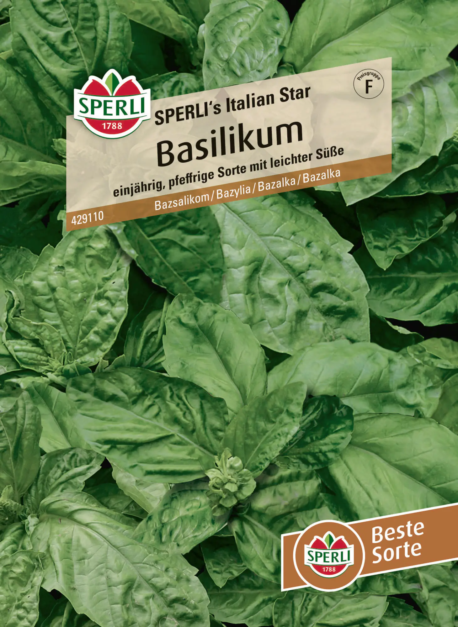 Sperli Saatgut Basilikum Italian Star für ca. 150 Pflanzen