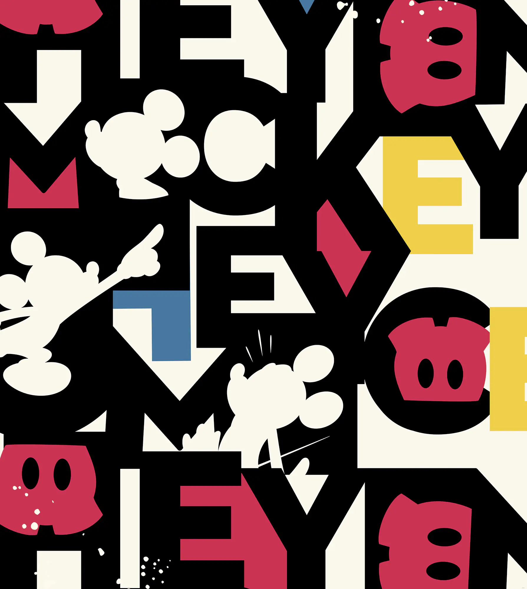 Komar Vlies Fototapete Mickey Mixup 250 x 280 cm 