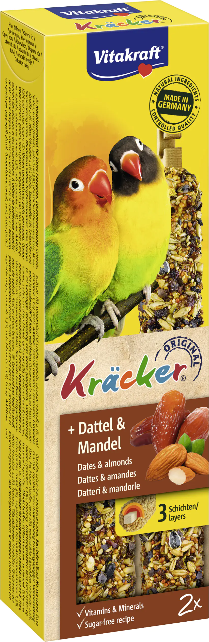 Vitakraft Kräcker® Dattel & Mandel 2 Stück / 180 g Vitakraft Kräcker® Dattel & Mandel 2 Stück / 180 g