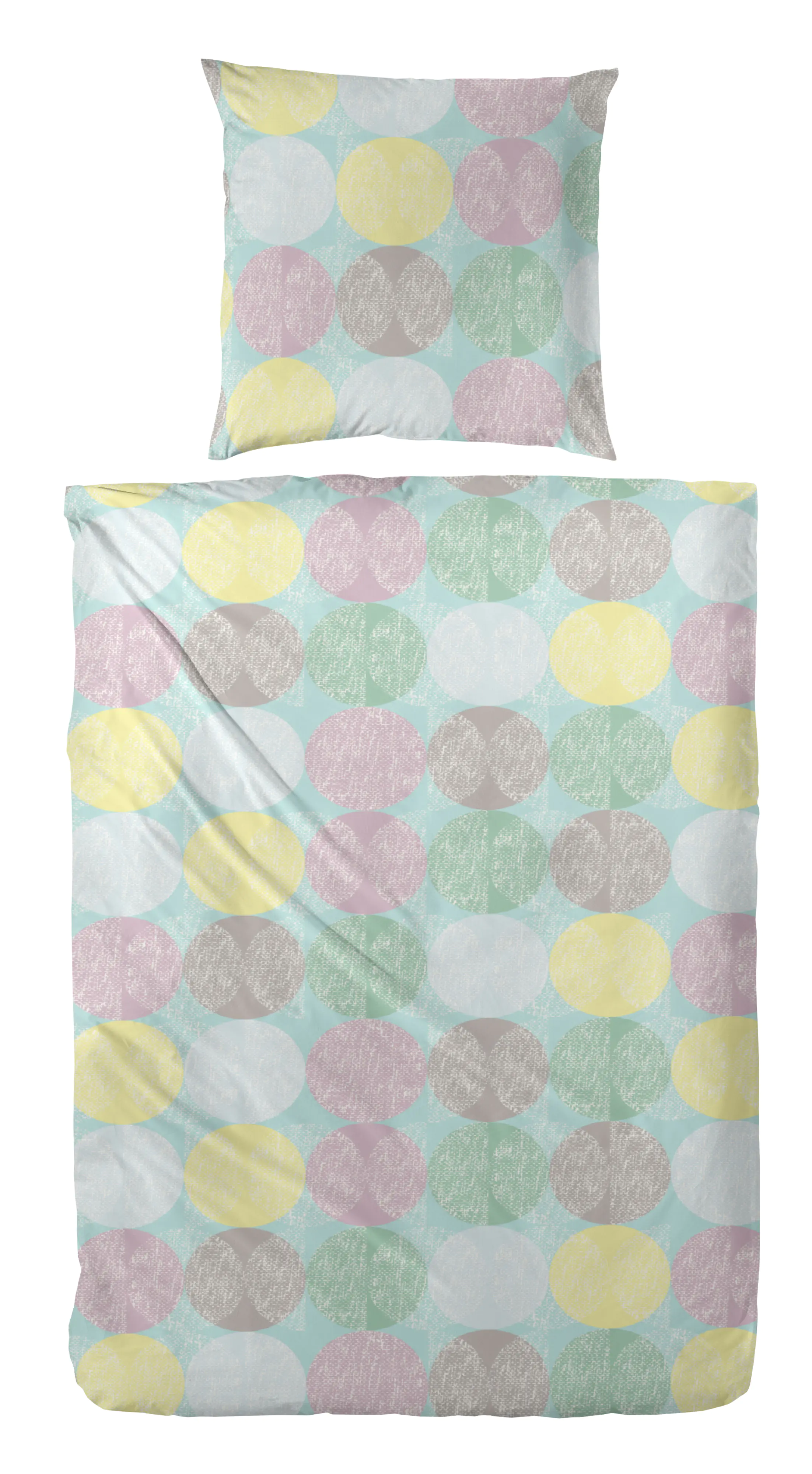 Westminster Bettwäsche Mikrofaser Kreise bunt 135 x 200 cm 