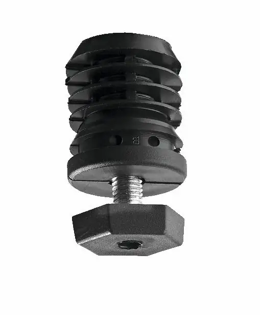 Hettich Abschluss-Stopfen rund Stahl/Kunststoff, verzinkt, 1 Stück