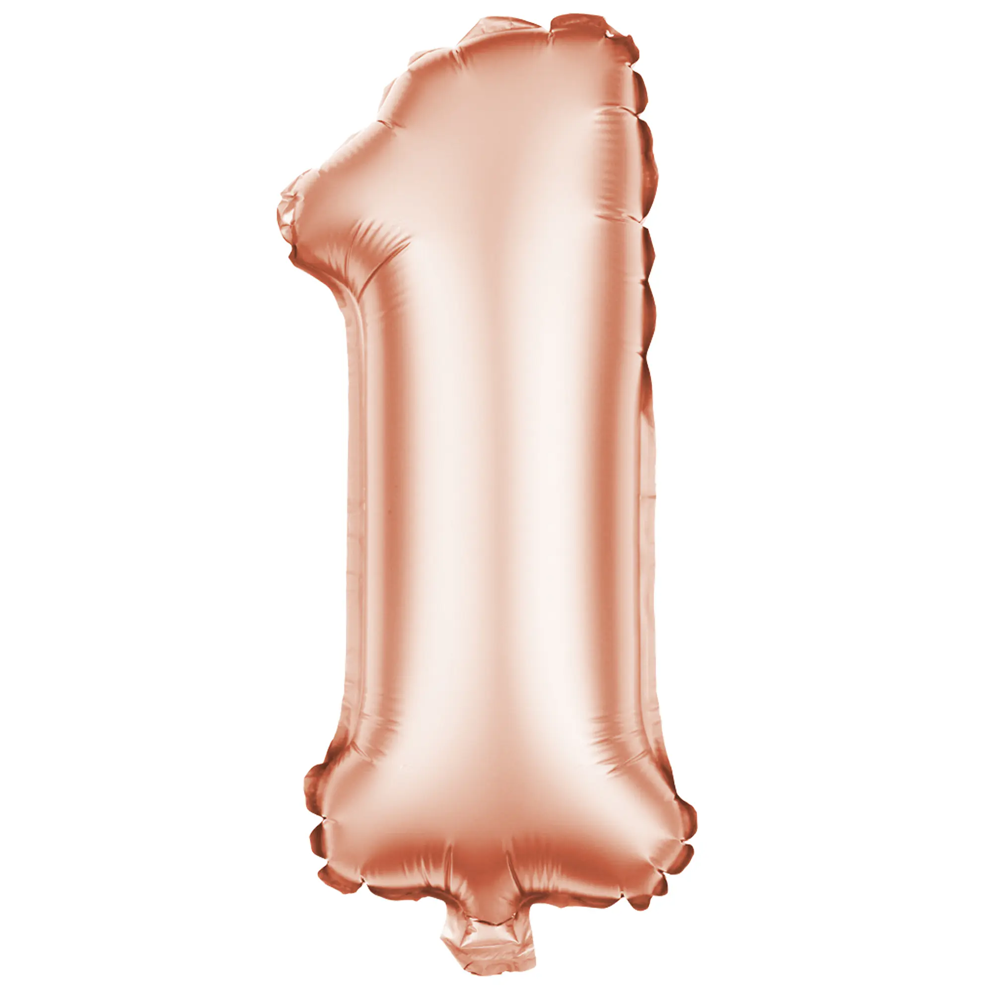 Folienballon Zahl 1 rosegold 100 cm