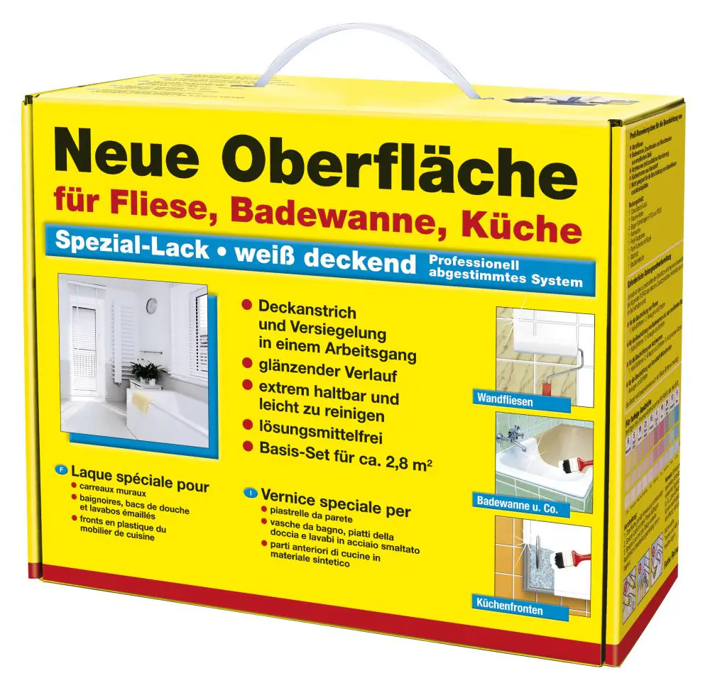 Decotric Neue Oberfläche Basis-Set für Fliese, Badewanne, Küche