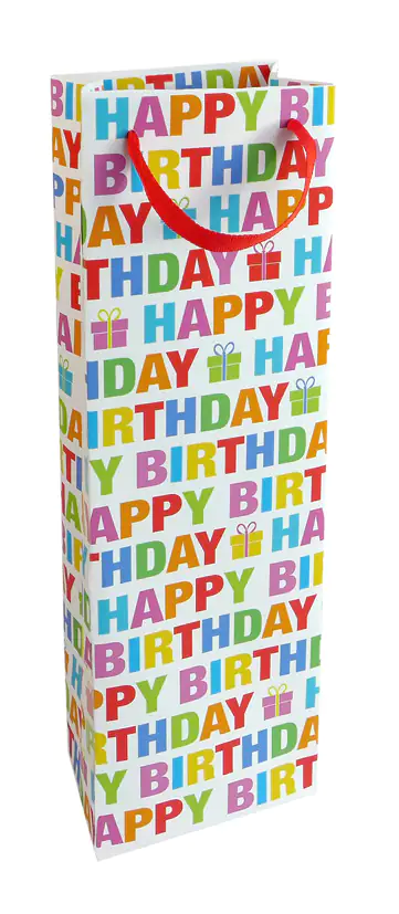 4014995366993 Braun & Company Geschenktragetasche Colour Birthday 12 x 37 x 8 cm