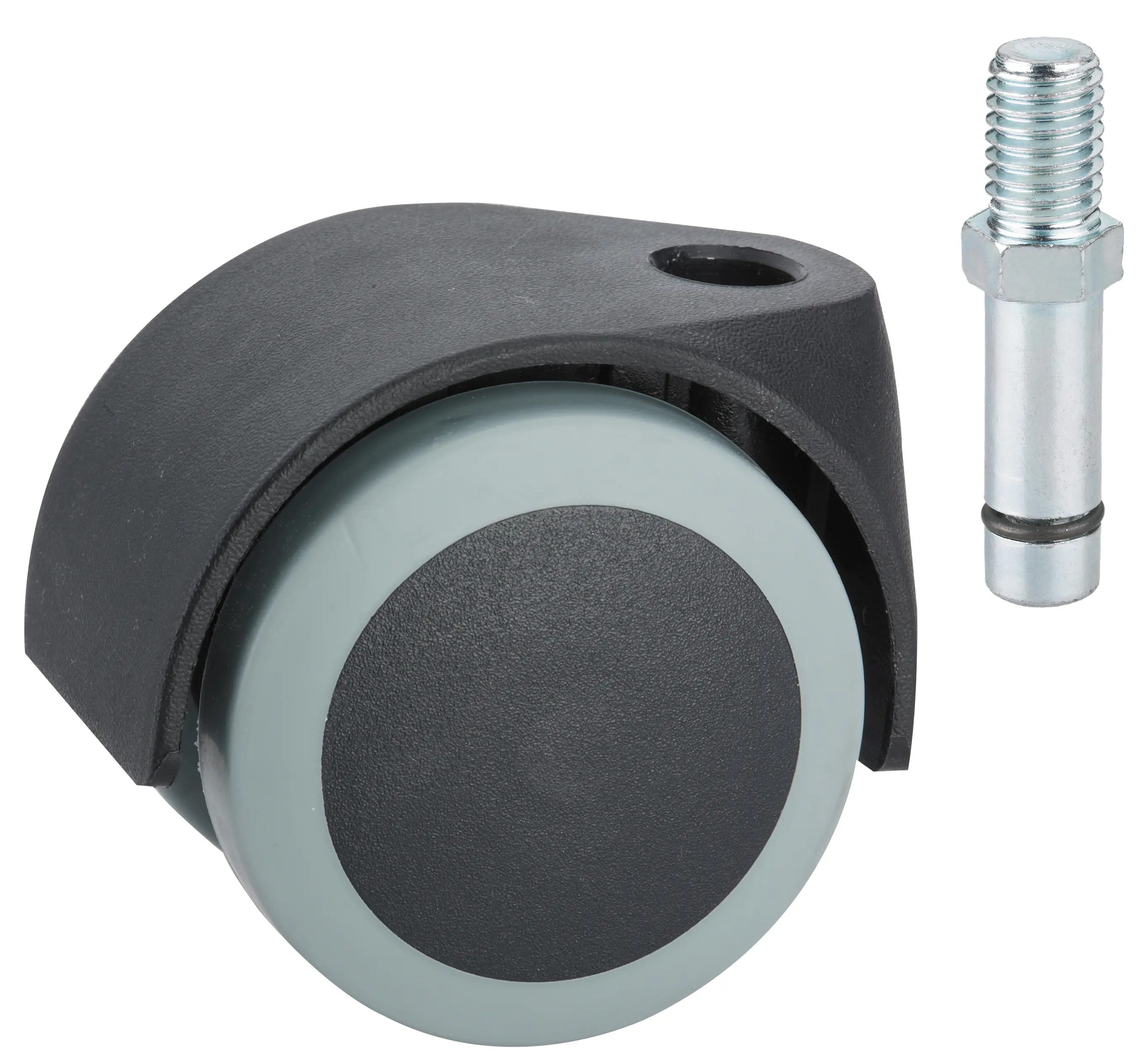 Stuhlrolle Ø 50 mm für empfindliche Böden mit Gewindestift Tragkr. 40 kg