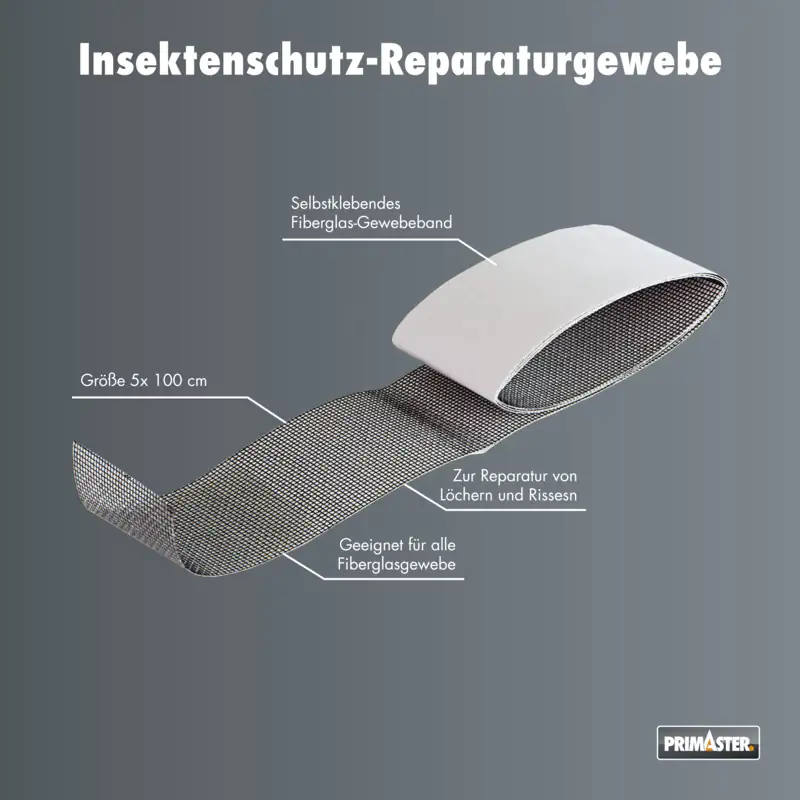 Primaster Reparaturgewebe 5,0 x 100 cm anthrazit
