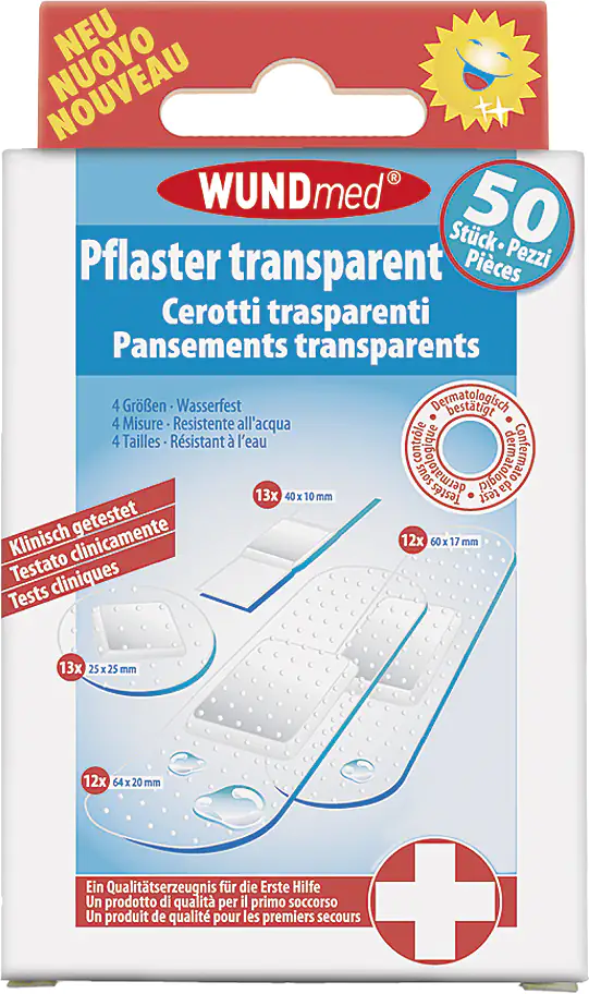 Wundmed Pflaster verschiedene Größen 50 Stück