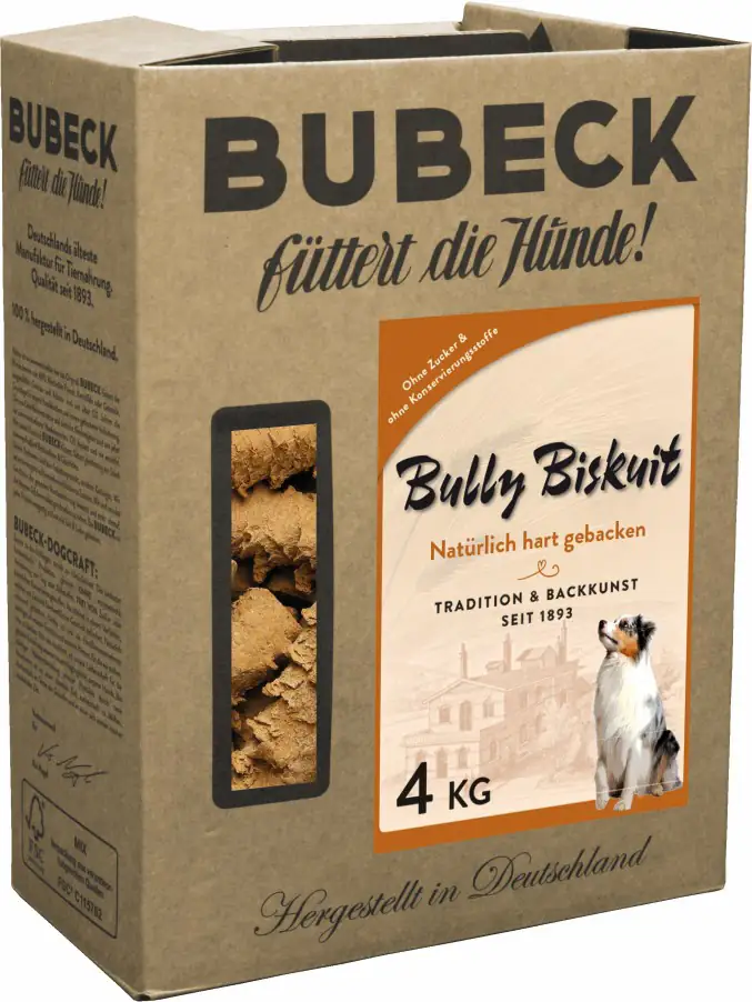Bubeck BullyBiskuit Adult  Hundekuchen 4 kg Bubeck BullyBiskuit Adult  Hundekuchen 4 kg