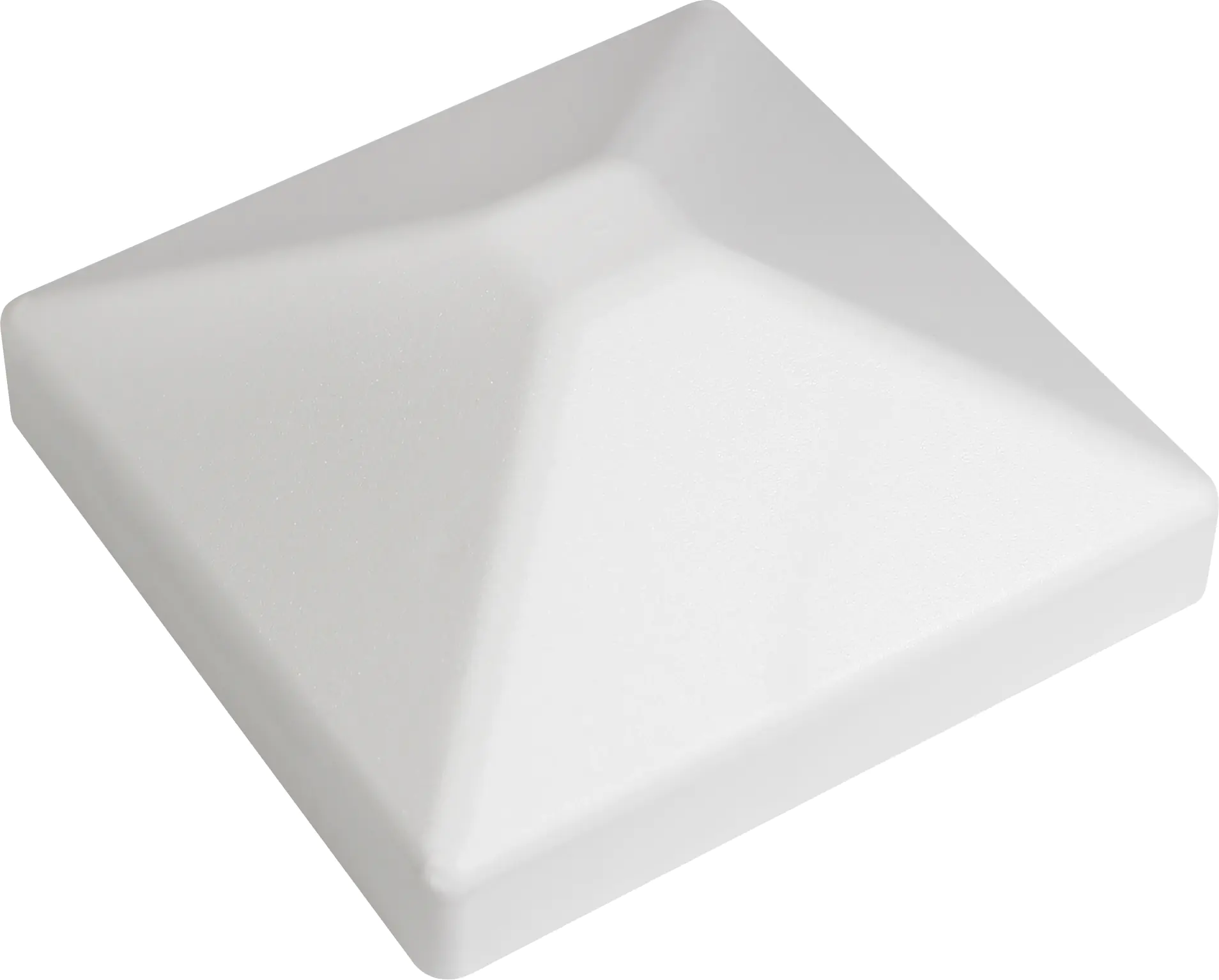 Pfosten Kappe 90 x 90 mm weiß