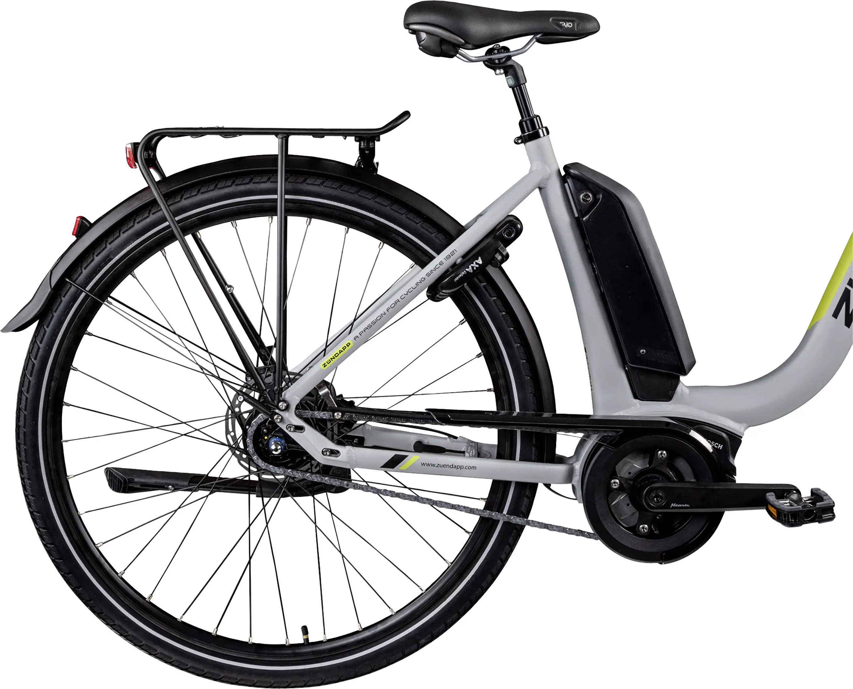 Zündapp E-Bike X300 City 28 Zoll 7-Gang 400 Wh silber gelb