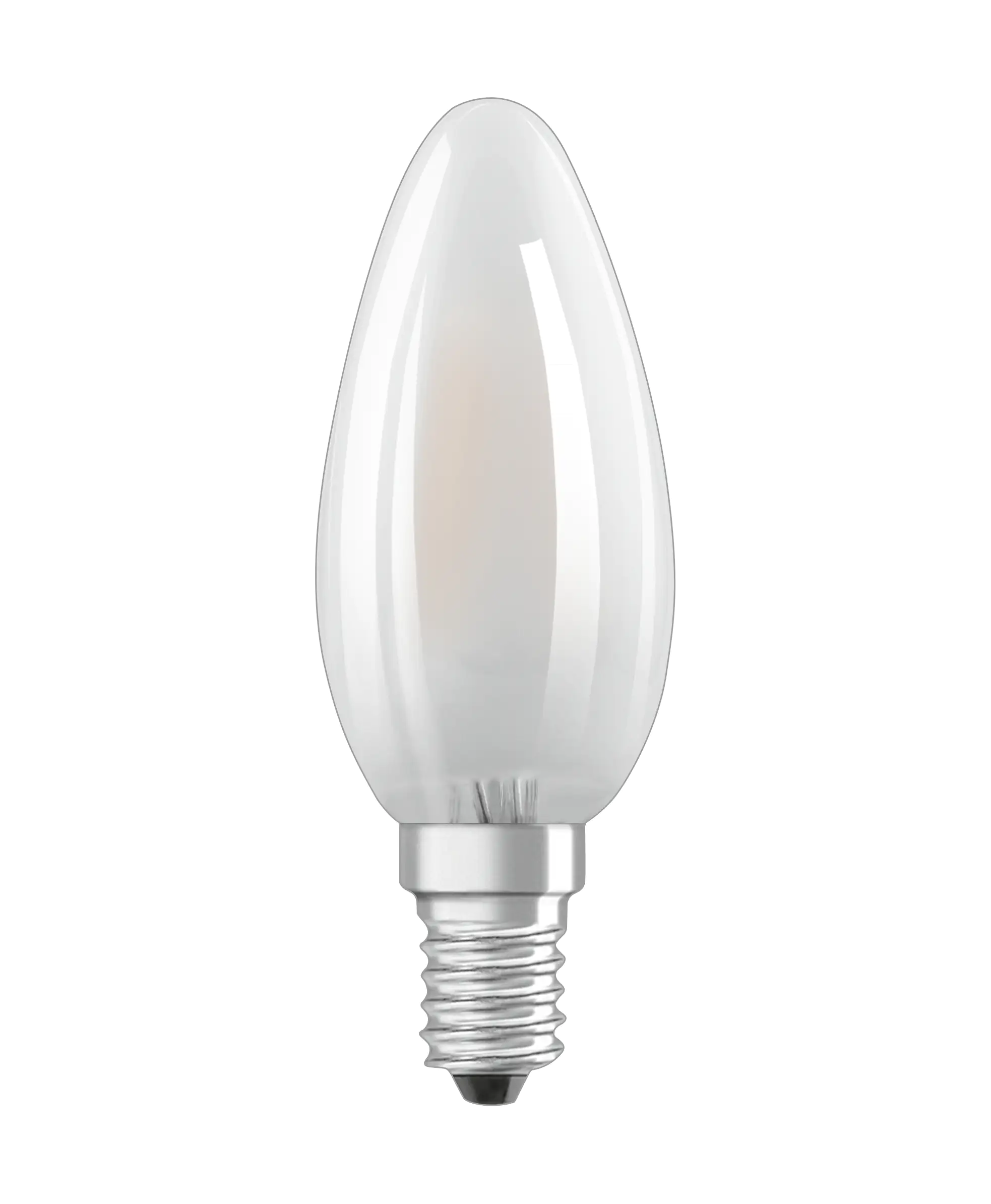 Osram LED Kerzenlampe Base Classic B40 E14 4W 5er Pack warmweiß, weiß matt