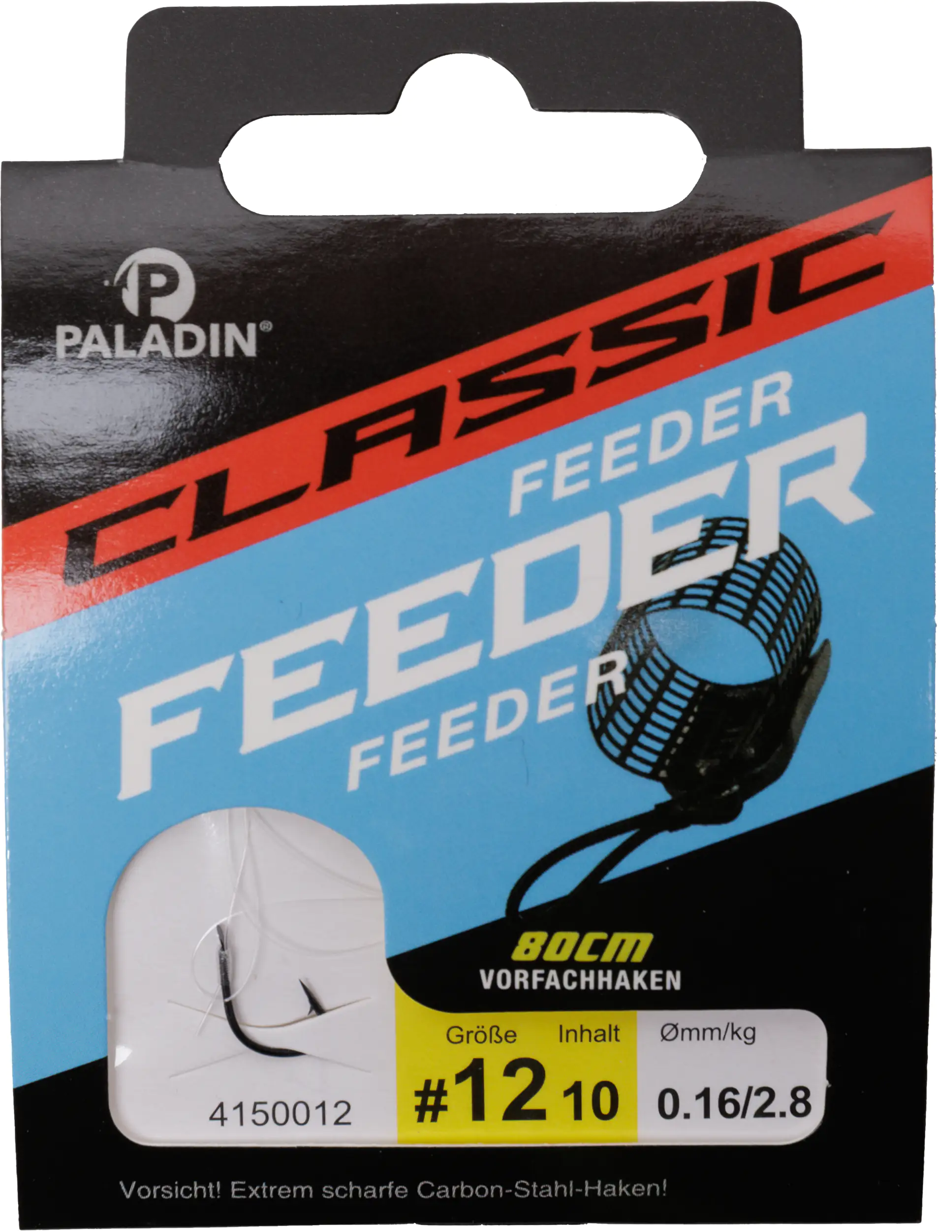 Paladin Angelhaken für Feeder gebunden Größe 12 80 cm 10 Stück gunsmoke Paladin Angelhaken für Feeder gebunden Größe 12 80 cm 10 Stück gunsmoke