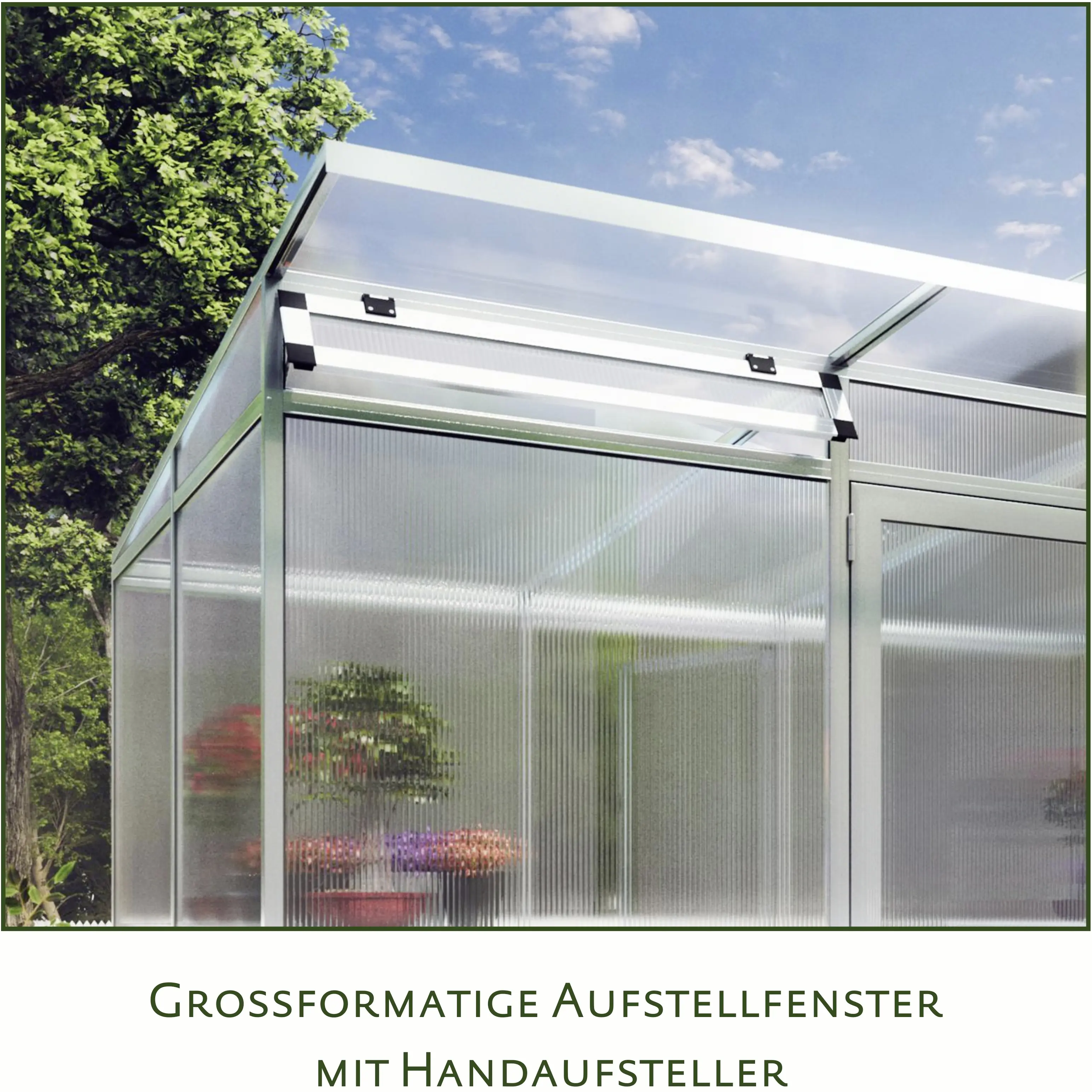 KGT Gewächshaus Linea II 2,04 x 2,97 m, anthrazit-grau KGT Gewächshaus Linea II 2,04 x 2,97 m, anthrazit-grau