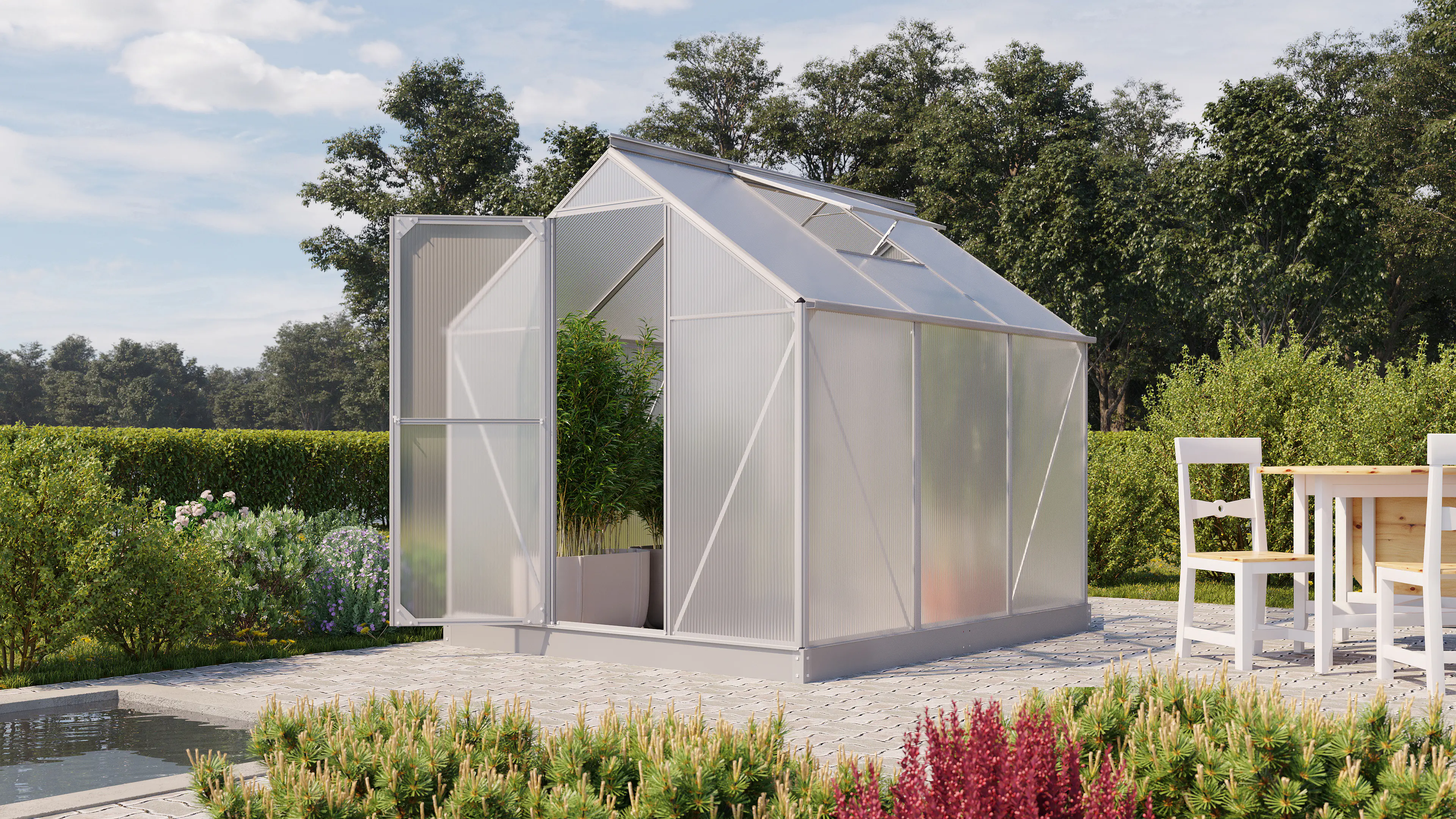 Vitavia Gewächshaus Eos 4600 190 x 226 cm 4 mm HPK