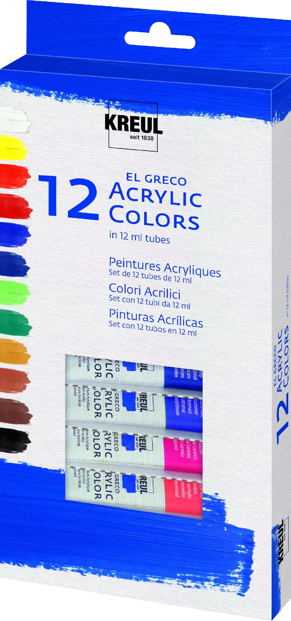 Kreul el Greco Acrylic Tuben Set 12 x 12 ml  Kreul el Greco Acrylic Tuben Set 12 x 12 ml