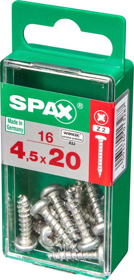 Spax Universalschrauben 4.5 x 20 mm TX 20 - 16 Stk.