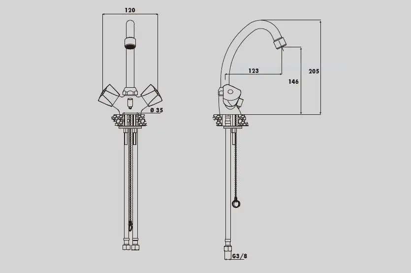 Primaster Waschtischarmatur Saarbrücken verchromt