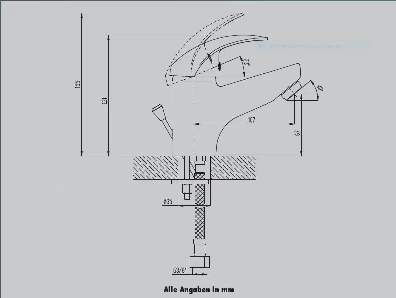 Primaster Waschtischarmatur Sydney verchromt