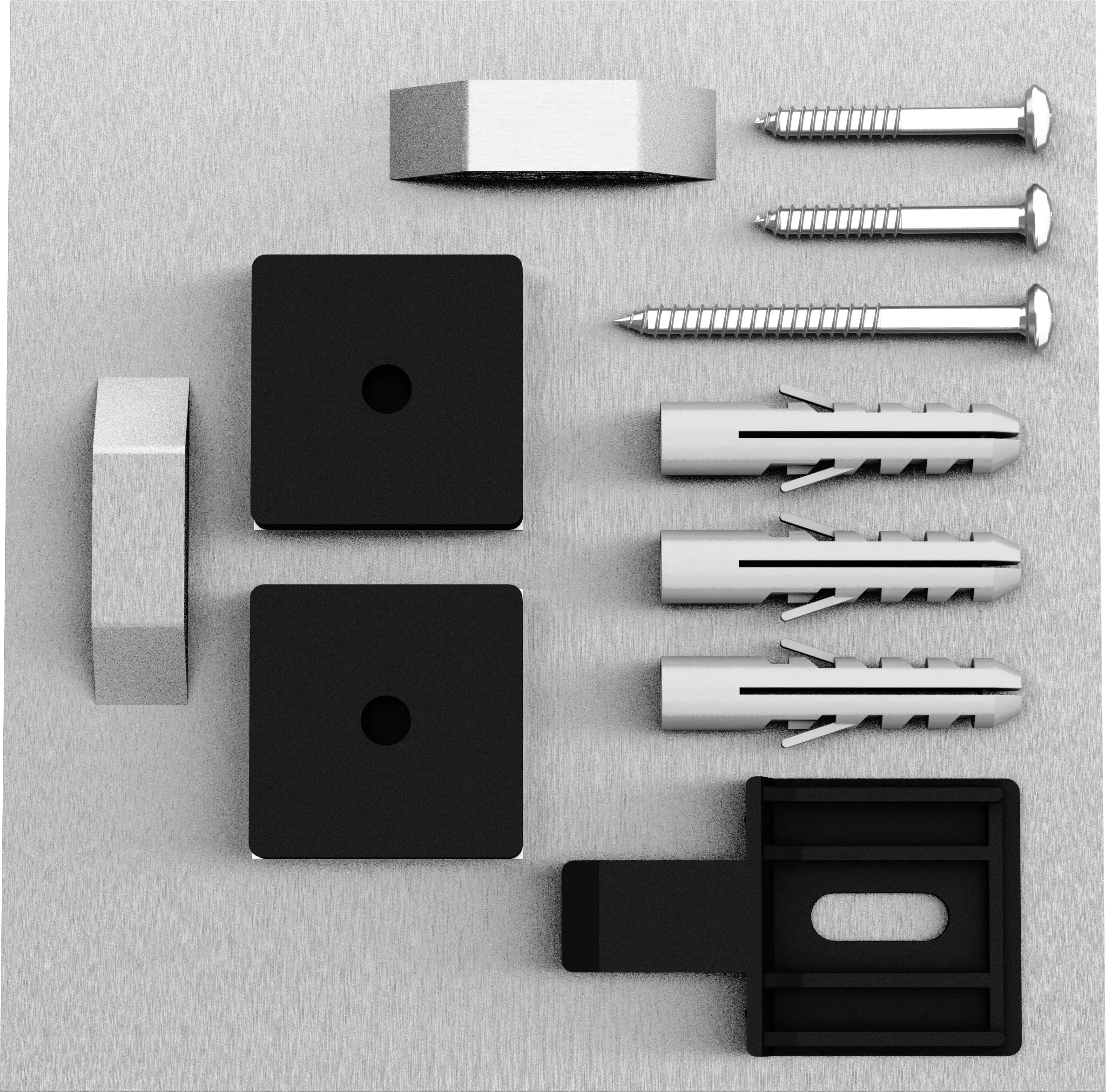 Klebeblech für Spiegel bis 2,4 kg