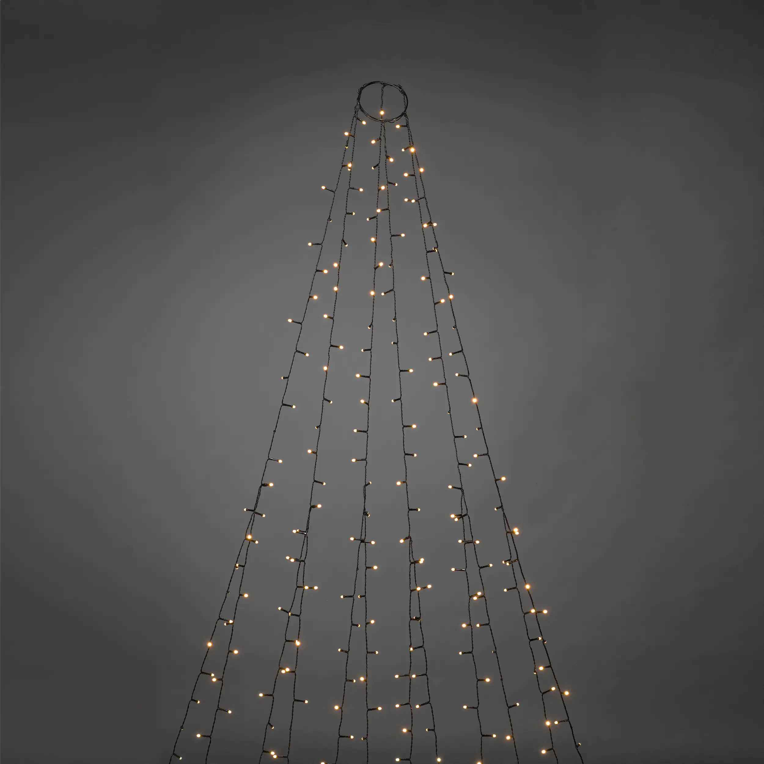 7318306660839_03 Konstsmide LED Baummantel 6 Stränge a 45 gefrostete Dioden 11,8 Meter