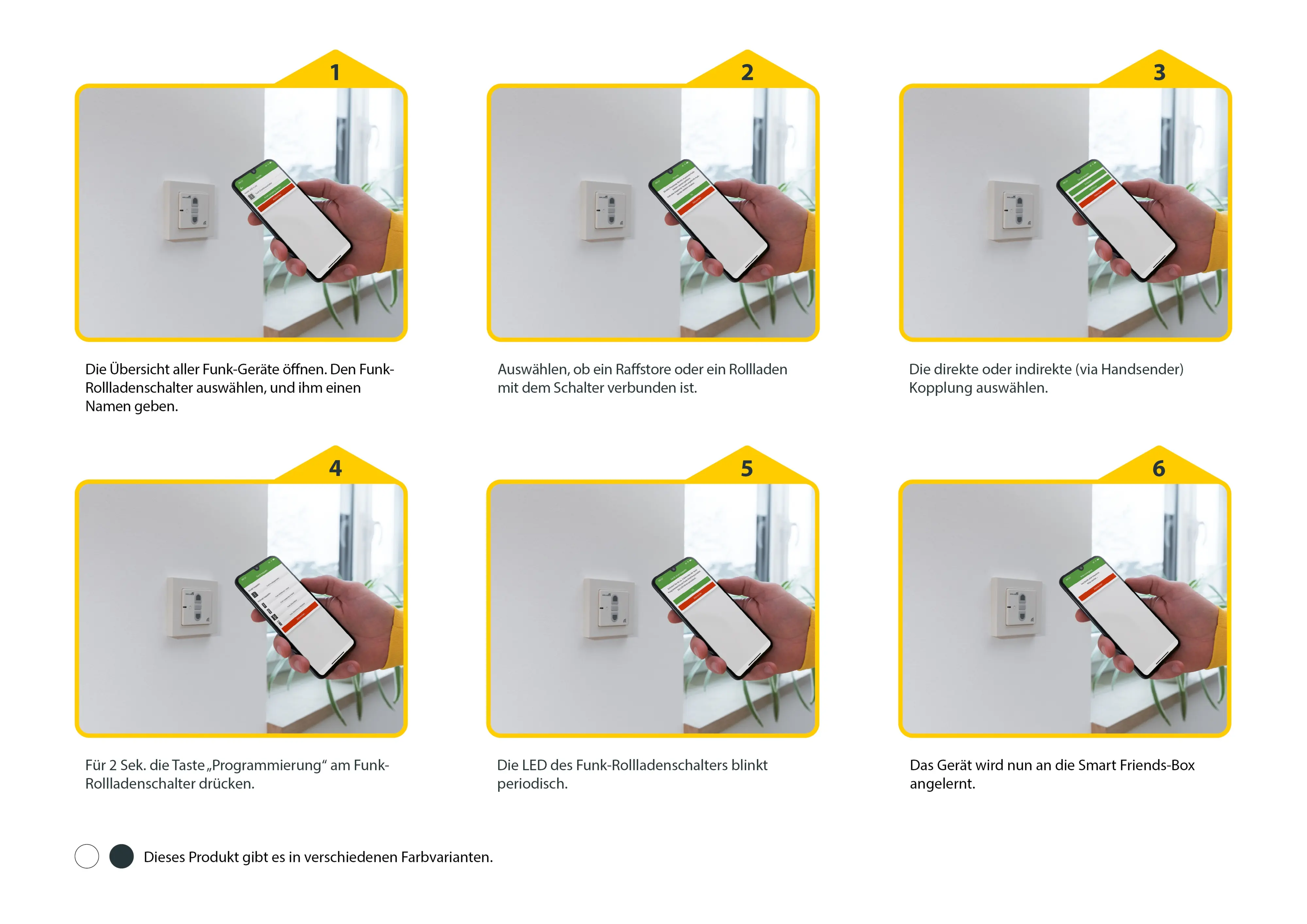 Schellenberg Funk Empfangsschalter, Unterputz