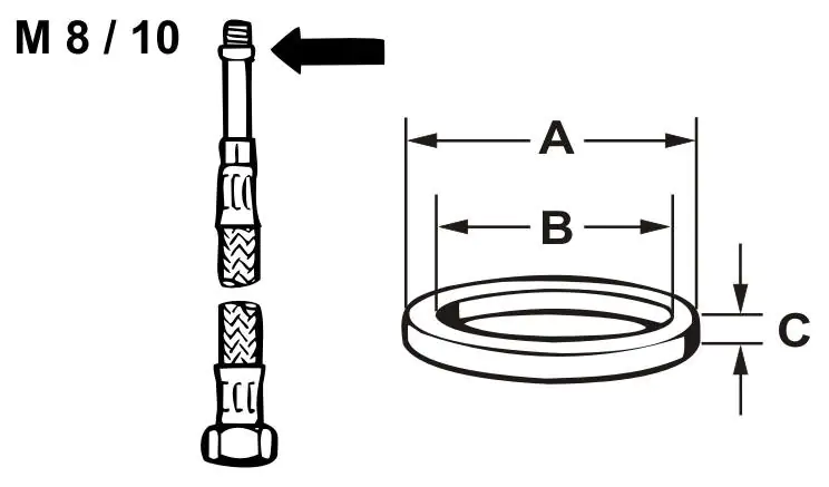 Cornat O-Ring für Flexschläuche Ø 9 mm