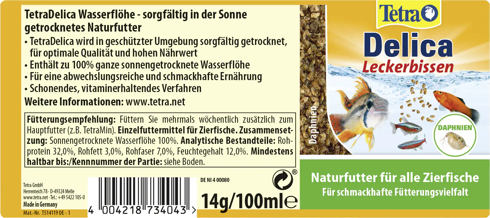 Tetra Delica Wasserflöhe 100 ml