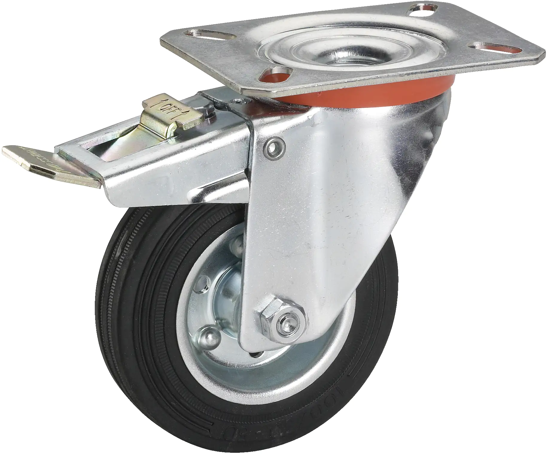 Lenkrolle inkl. Totalfeststeller 200 x 50 mm, Tragkr. 210 kg Lenkrolle inkl. Totalfeststeller 200 x 50 mm, Tragkr. 210 kg