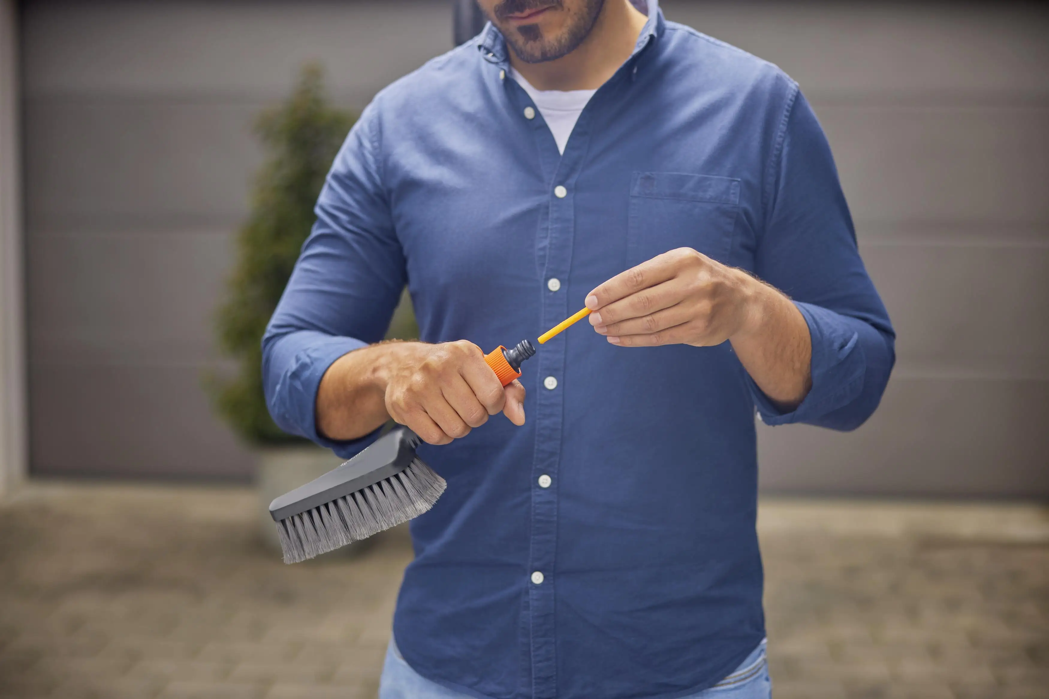 Gardena Cleansystem Handbürste M soft 32 cm Gardena Cleansystem Handbürste M soft 32 cm